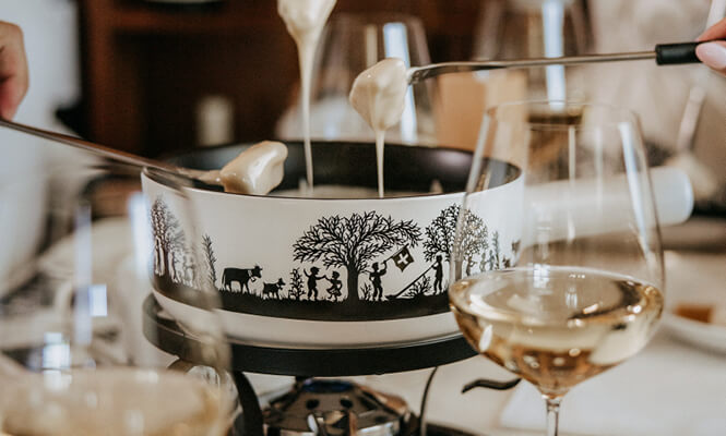 Service à fondue