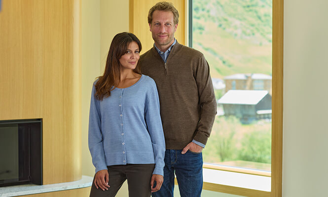 Kaschmir- und Merinobekleidung