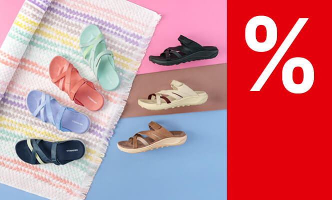 20% auf alle Sandalen