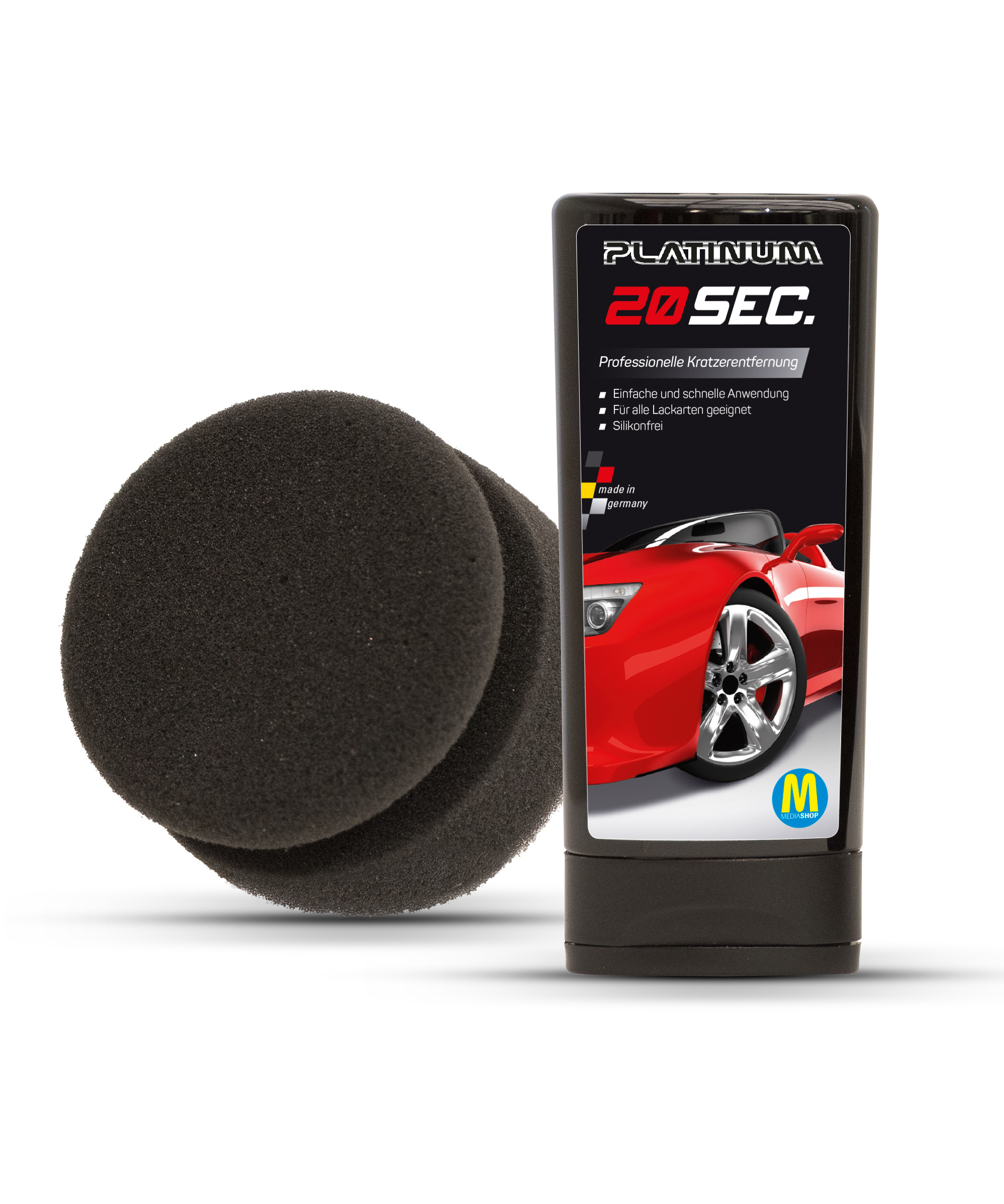 Autokratzer-Entferner Paste 100ml - Schnelle Kratzerentfernung Mit Schwamm Für Perfekten Lackglanz