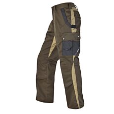 Pantalon de travail tricolore Wikland brun foncé