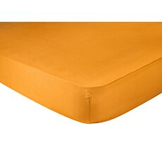 Drap-housse en satin au vif coloris orange