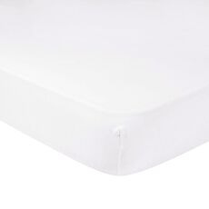 Draps-housses super-stretch blanc