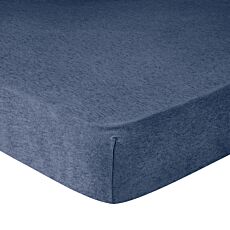 Draps-housses en jersey mélange marine