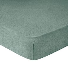 Draps-housses en jersey mélange vert foncé