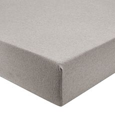 Drap-housse en flanelle fine avec effet chiné gris