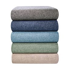 Drap de dessus en flanelle fine avec effet chiné
