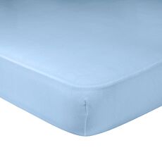 Feinjersey-Fixleintuch - hellblau, 140–160x200 cm