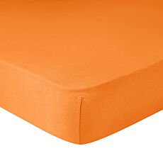 Drap-housse en jersey fin - mandarine, 140–160x200 cm