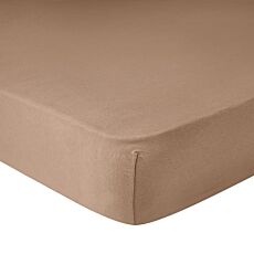 Feinjersey-Fixleintuch - camel, 140–160x200 cm