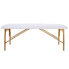 Drap-housse en éponge pour table de massage blanc