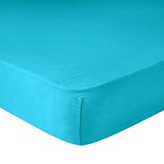 Drap-housse en éponge stretch turquoise