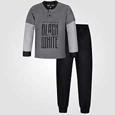 Pyjama Juventus pour enfants Life is a Matter of Black and White