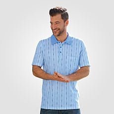 ISA polo-shirt Edelweiss pour homme