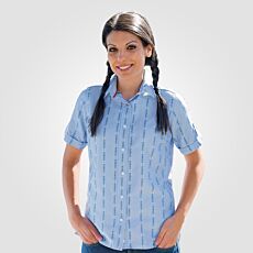 Kurzarm-Edelweissbluse Damen Coolmax System