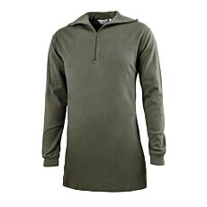 Orix Pull col roulé militair gris vert