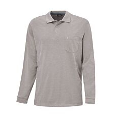 Polo Ragman uni à manches longues pour hommes