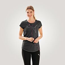 PUMA Damen T-Shirt Performance Heather Cat Tee