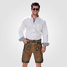 Trachten-Lederhose mit Gürtel