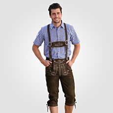 Herren Trachten-Lederhose 3/4