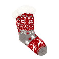 Chaussettes de chalet douillettes avec motif étoilé
