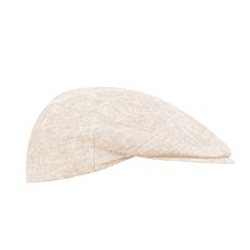 Casquette en lin pour hommes écru