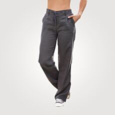 Pantalon en lin avec poches pour dames