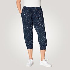 Pantalon 3/4 en jersey imprimé