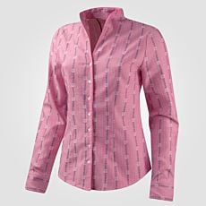 Edelweiss Bluse mit Kelch Kragen pink