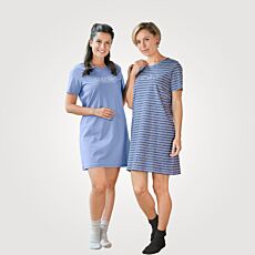 Chemise de nuit à manches courtes en DUO-pack