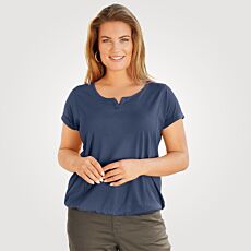 T-shirt avec ourlet élastique au bas