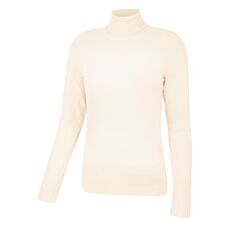 Basic Rollkragenpullover Damen uni