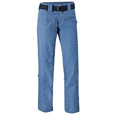 Pantalon dames imprimé bleu