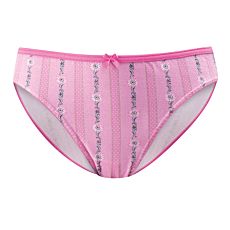 ISA Damen Slip mit Edelweiss-Muster rosa
