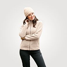 Veste sherpa JACK WOLFSKIN High Cloud pour dames