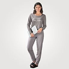 Artime Damen Pyjama mit Schriftzug
