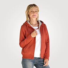 Sweatjacke mit Teddyfleece