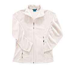 Damen-Fleecejacke uni mit Stehkragen