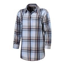Karierte Long-Flanellbluse von Artime