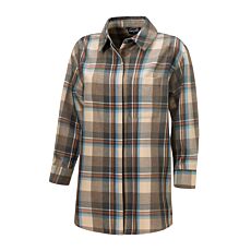 Longue blouse à carreaux en flanelle Artime