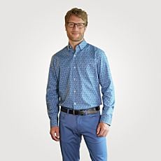 HERREN Hemden & T-Shirts Print Rabatt 73 % Oldport Hemd Blau XXL 
