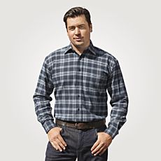 Flanellhemd anthrazit