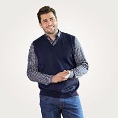 Gilet en tricot à encolure en V