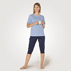 Pyjama à manches courtes et pantalon 3/4