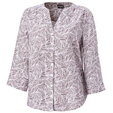 Sommerliche Leinen-Bluse braun