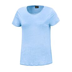 Unifarbenes Leinen T-Shirt