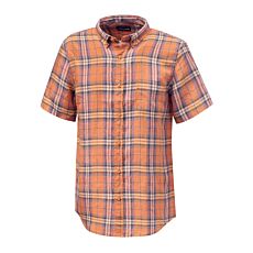 Chemise à carreaux en lin