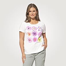 T-Shirt mit floralem Print