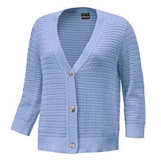 Geknöpfte Strickjacke mit Struktur