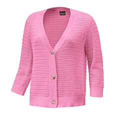 Veste boutonnée en tricot structuré